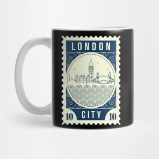 London Stamp Design Mug